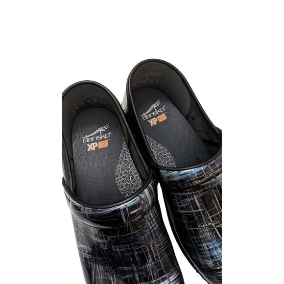 Dansko Pro Clog XP‎ 2.0 Womens US Size 7 Blue Silver Lines Slip On Shoes EU 38 - Picture 6 of 8